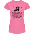A Bad Day of Skydiving Para Skydiving Womens Petite Cut T-Shirt Azalea