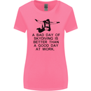 A Bad Day of Skydiving Para Skydiving Womens Wider Cut T-Shirt Azalea