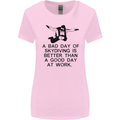 A Bad Day of Skydiving Para Skydiving Womens Wider Cut T-Shirt Light Pink