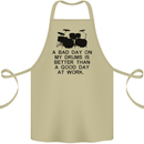 A Bad Day on My Drums Drummer Drumming Cotton Apron 100% Organic Khaki