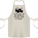 A Bad Day on My Drums Drummer Drumming Cotton Apron 100% Organic Natural
