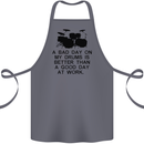 A Bad Day on My Drums Drummer Drumming Cotton Apron 100% Organic Steel