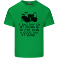 A Bad Day on My Drums Drummer Drumming Kids T-Shirt Childrens Irish Green