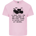 A Bad Day on My Drums Drummer Drumming Kids T-Shirt Childrens Light Pink