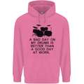 A Bad Day on My Drums Drummer Drumming Mens 80% Cotton Hoodie Azelea
