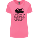 A Bad Day on My Drums Drummer Drumming Womens Wider Cut T-Shirt Azalea