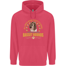 A Basset Hound Dog Childrens Kids Hoodie Heliconia