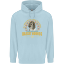 A Basset Hound Dog Childrens Kids Hoodie Light Blue