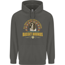 A Basset Hound Dog Childrens Kids Hoodie Storm Grey