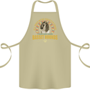 A Basset Hound Dog Cotton Apron 100% Organic Khaki