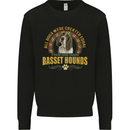 A Basset Hound Dog Kids Sweatshirt Jumper Black