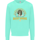A Basset Hound Dog Kids Sweatshirt Jumper Peppermint