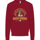 A Basset Hound Dog Kids Sweatshirt Jumper Red