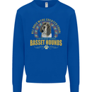 A Basset Hound Dog Kids Sweatshirt Jumper Royal Blue