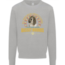 A Basset Hound Dog Kids Sweatshirt Jumper Sports Grey