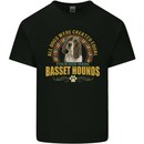 A Basset Hound Dog Kids T-Shirt Childrens Black