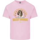 A Basset Hound Dog Kids T-Shirt Childrens Light Pink