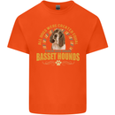 A Basset Hound Dog Kids T-Shirt Childrens Orange
