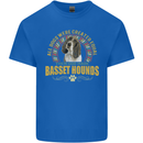 A Basset Hound Dog Kids T-Shirt Childrens Royal Blue