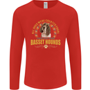 A Basset Hound Dog Mens Long Sleeve T-Shirt Red