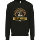 A Basset Hound Dog Mens Sweatshirt Jumper Black