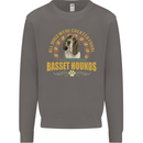 A Basset Hound Dog Mens Sweatshirt Jumper Charcoal