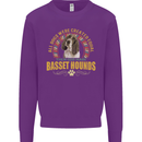 A Basset Hound Dog Mens Sweatshirt Jumper Purple