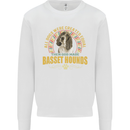 A Basset Hound Dog Mens Sweatshirt Jumper White