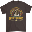 A Basset Hound Dog Mens T-Shirt 100% Cotton Dark Chocolate