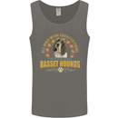 A Basset Hound Dog Mens Vest Tank Top Charcoal