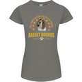 A Basset Hound Dog Womens Petite Cut T-Shirt Charcoal