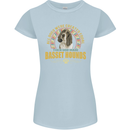 A Basset Hound Dog Womens Petite Cut T-Shirt Light Blue