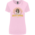 A Basset Hound Dog Womens Wider Cut T-Shirt Light Pink