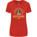 A Basset Hound Dog Womens Wider Cut T-Shirt Red