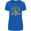 A Basset Hound Dog Womens Wider Cut T-Shirt Royal Blue