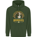 A Beagle Dog Childrens Kids Hoodie Forest Green
