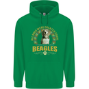 A Beagle Dog Childrens Kids Hoodie Irish Green