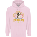 A Beagle Dog Childrens Kids Hoodie Light Pink