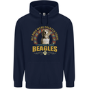 A Beagle Dog Childrens Kids Hoodie Navy Blue