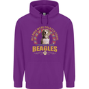 A Beagle Dog Childrens Kids Hoodie Purple