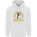 A Beagle Dog Childrens Kids Hoodie White