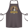 A Beagle Dog Cotton Apron 100% Organic Dark Grey