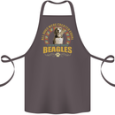 A Beagle Dog Cotton Apron 100% Organic Dark Grey