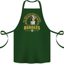 A Beagle Dog Cotton Apron 100% Organic Forest Green