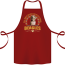 A Beagle Dog Cotton Apron 100% Organic Maroon