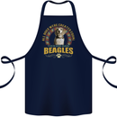 A Beagle Dog Cotton Apron 100% Organic Navy Blue