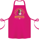 A Beagle Dog Cotton Apron 100% Organic Pink