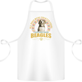 A Beagle Dog Cotton Apron 100% Organic White