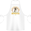A Beagle Dog Cotton Apron 100% Organic White