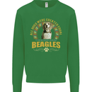 A Beagle Dog Kids Sweatshirt Jumper Irish Green